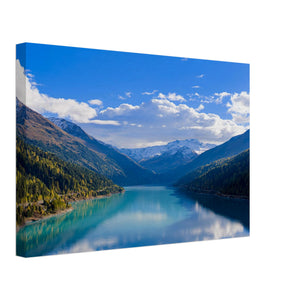 Hubbard Art by Joseph Hubbard Blue Silence — Kaunertal Alpine Landscape Fine Art Photography Print Canvas 30x45 cm 12x18″