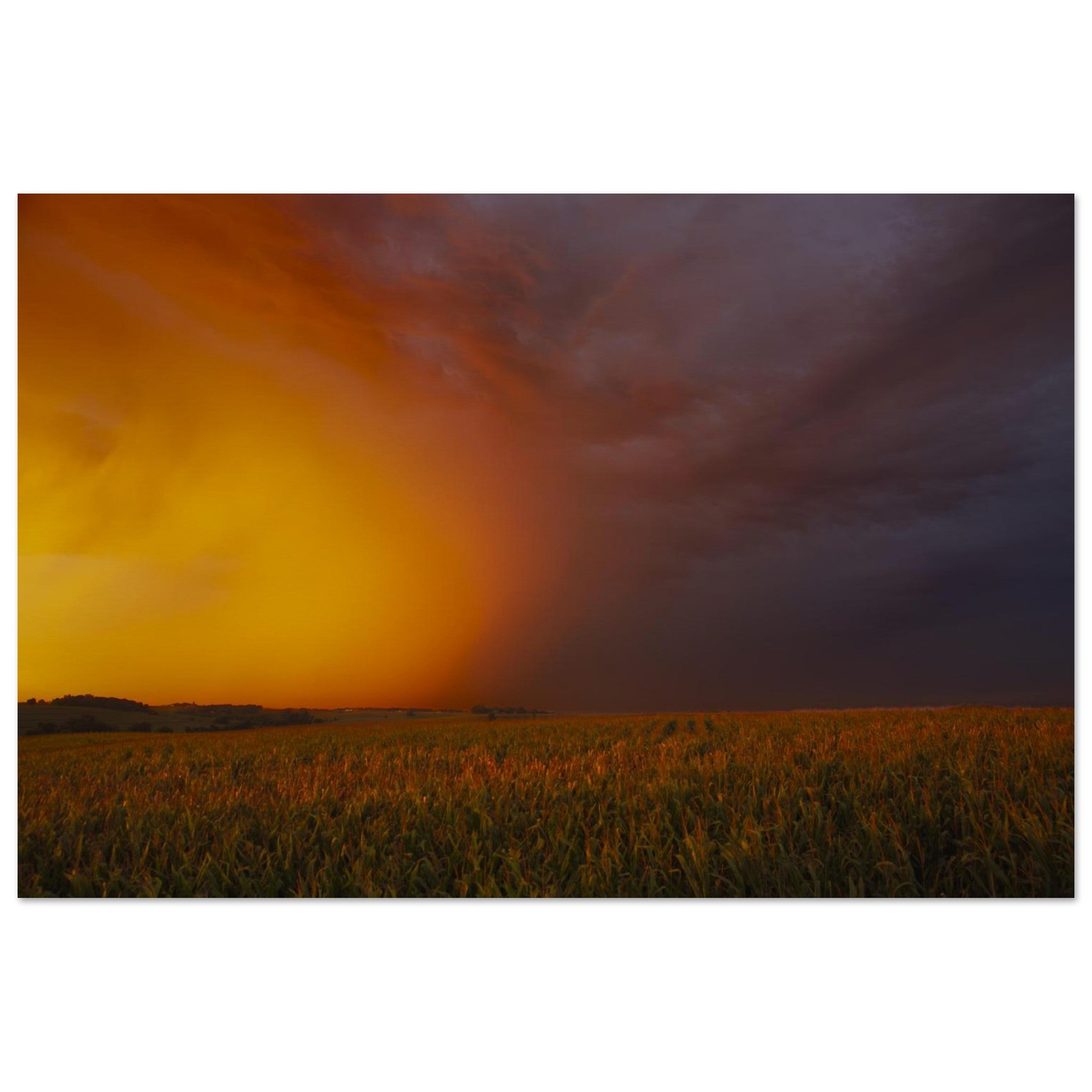 Hubbard Art by Joseph Hubbard Between Fire and Storm — Fine Art Landscape Photography Print Museum-Quality Matte Paper Poster 60x90 cm 24x36″