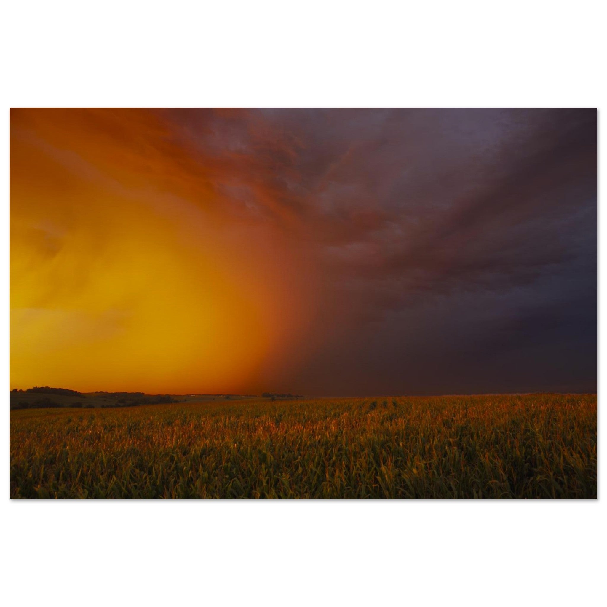 Hubbard Art by Joseph Hubbard Between Fire and Storm — Fine Art Landscape Photography Print
