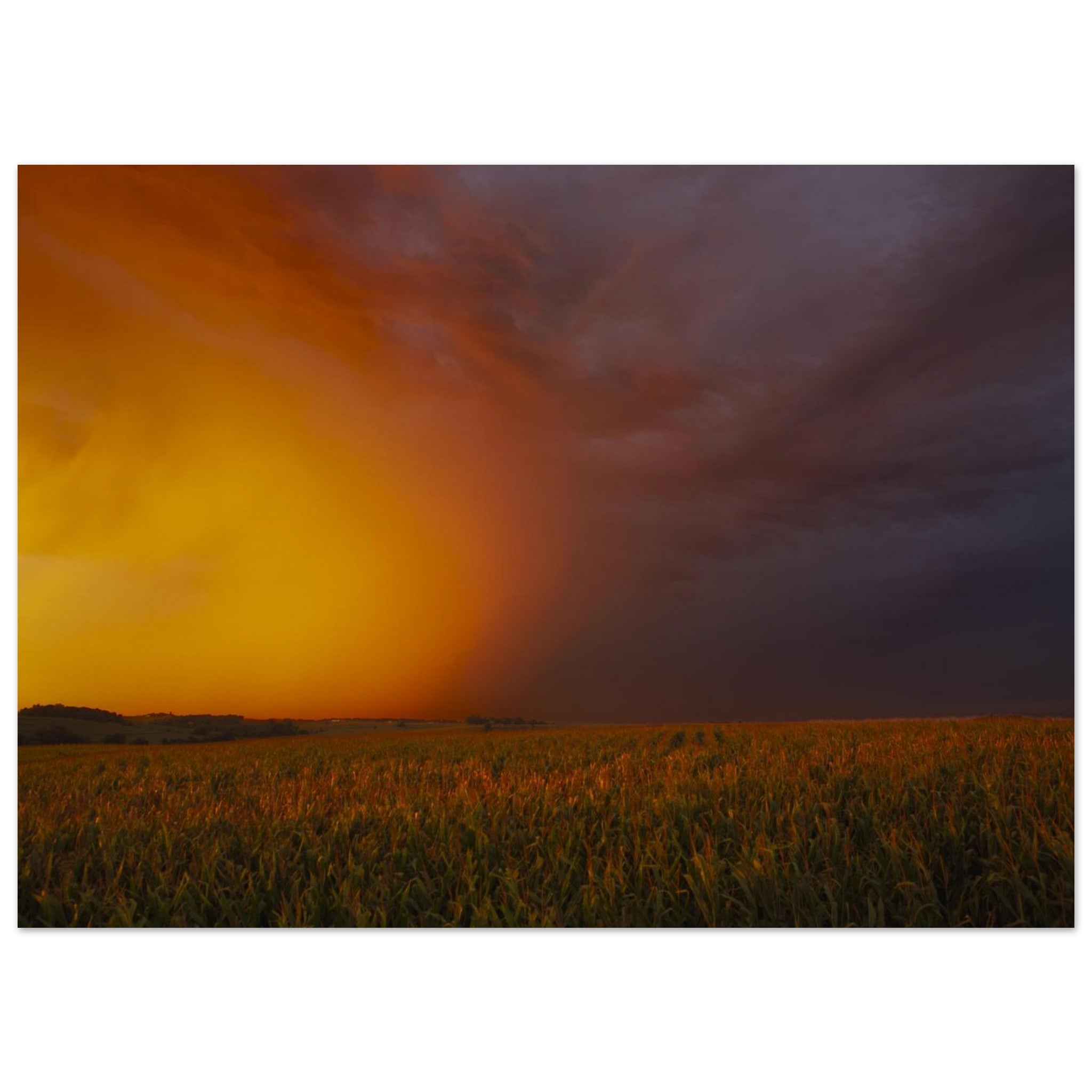 Hubbard Art by Joseph Hubbard Between Fire and Storm — Fine Art Landscape Photography Print Museum-Quality Matte Paper Poster 13x18 cm 5x7″