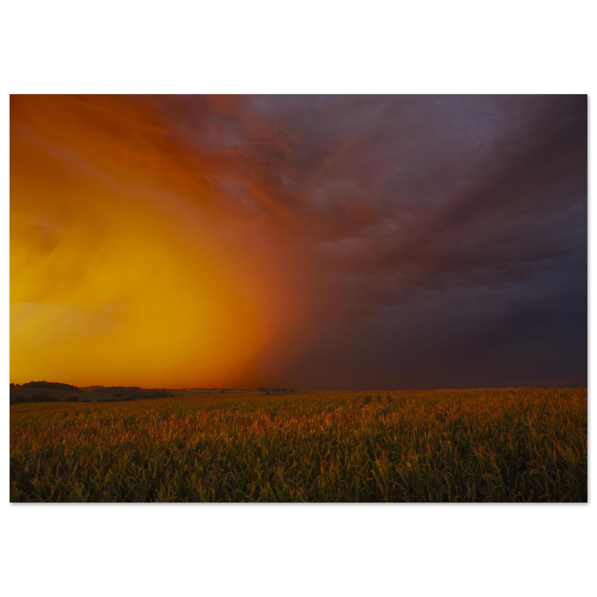 Hubbard Art by Joseph Hubbard Between Fire and Storm — Fine Art Landscape Photography Print
