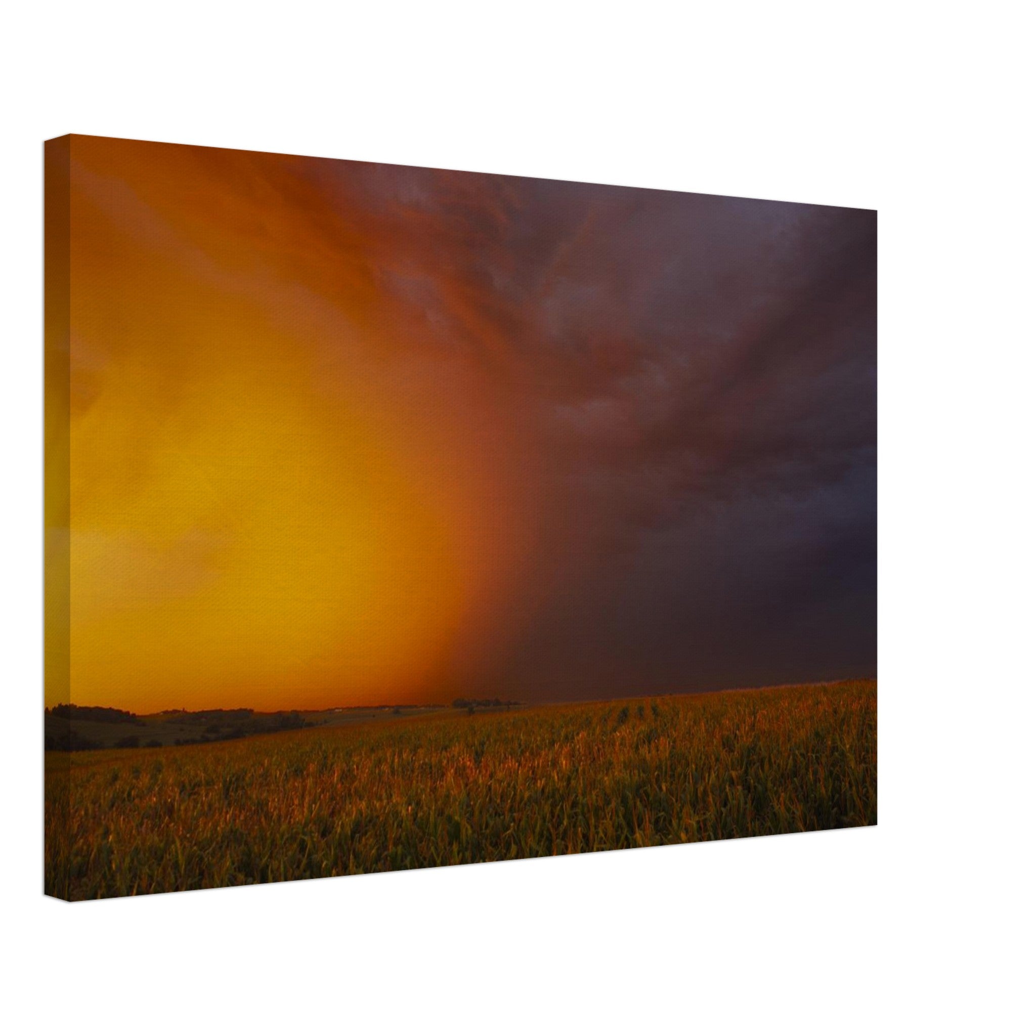 Hubbard Art by Joseph Hubbard Between Fire and Storm — Fine Art Landscape Photography Print Canvas 40x60 cm 16x24″